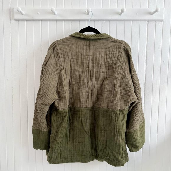 Madewell Green Robe Kimono Jacket - Picture 3 of 4